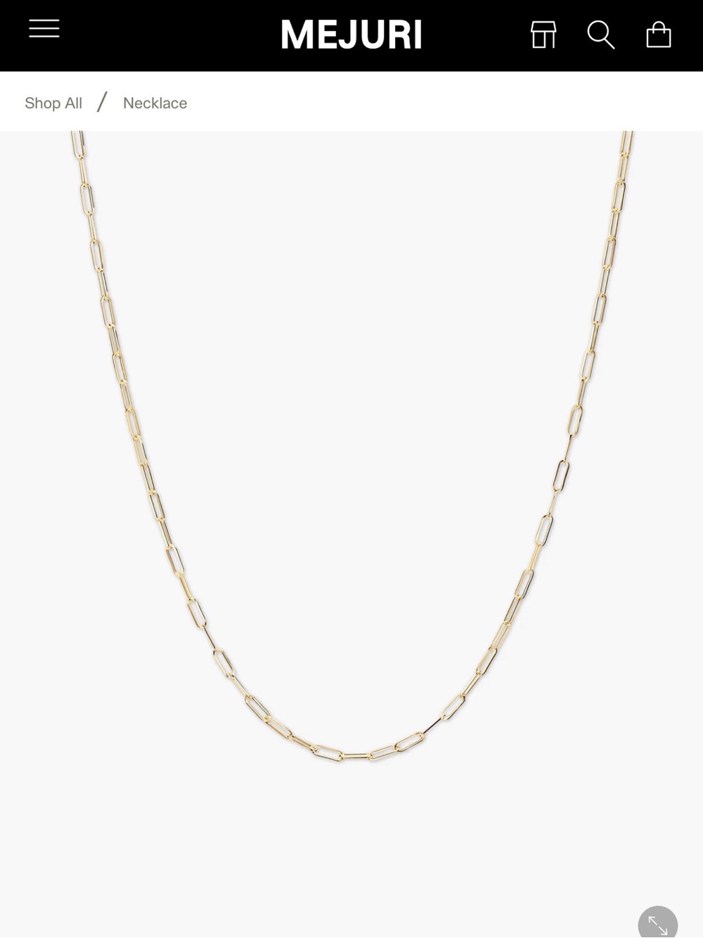 Mejuri Gold BOYFRIEND BOLD CHAIN NECKLACE